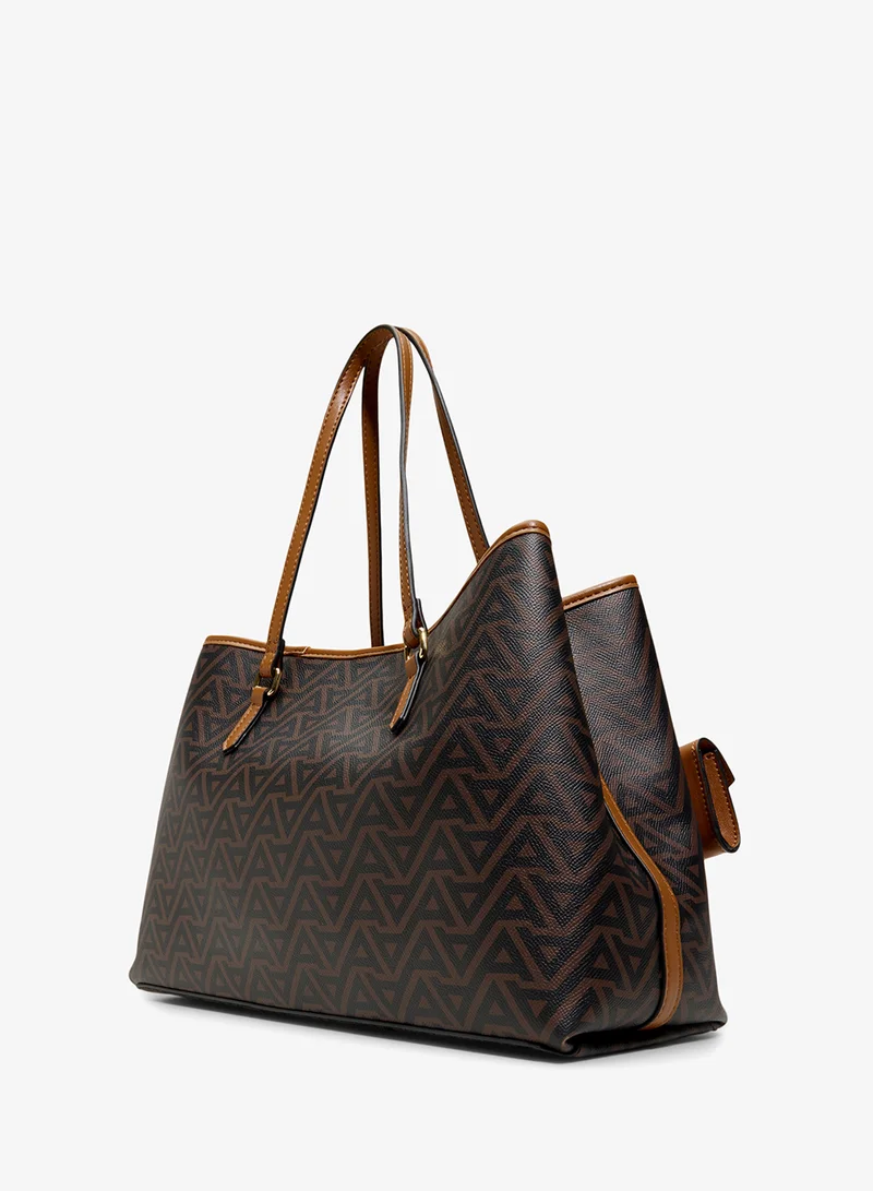 ALDO ISEDRA Monogram Patterned Tote Bag